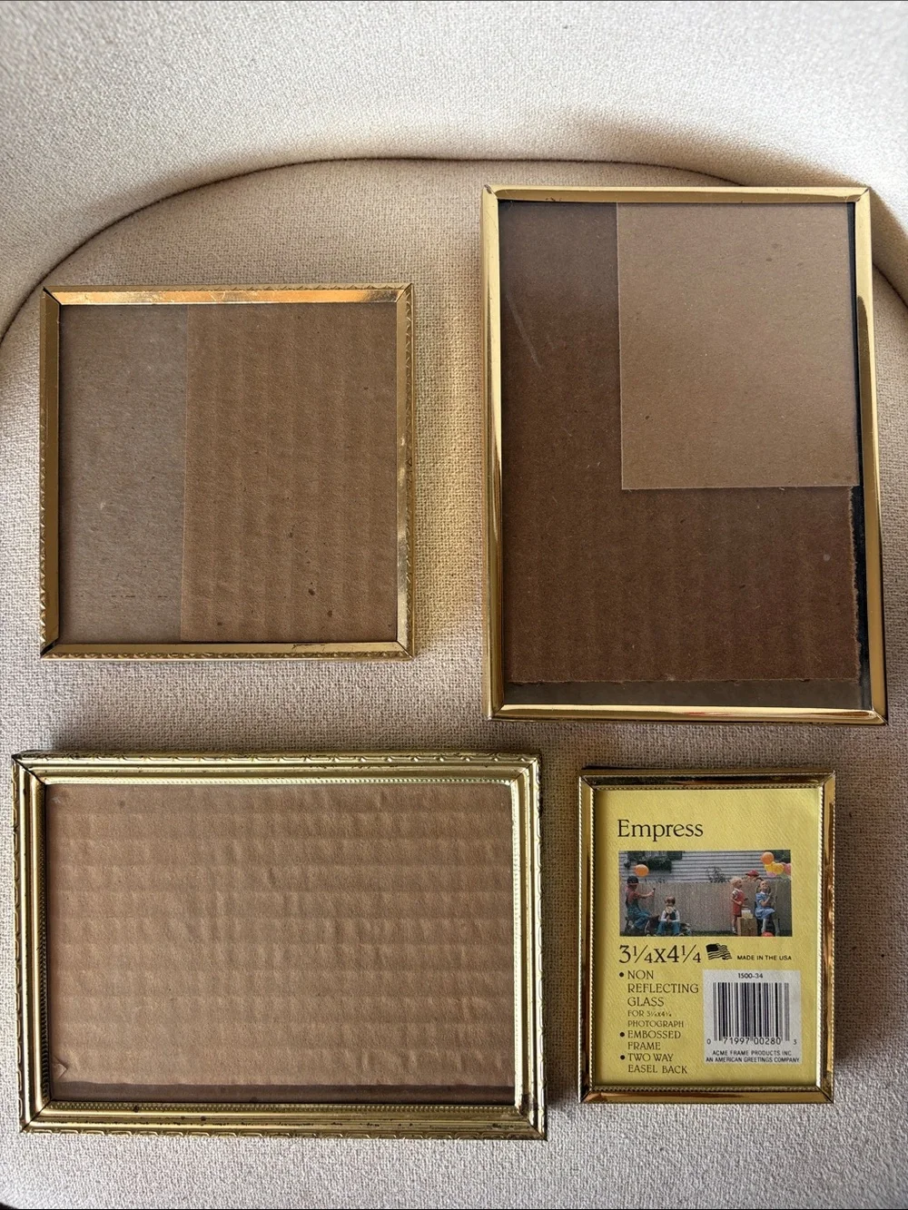 Set of 4 Gold Picture Frames